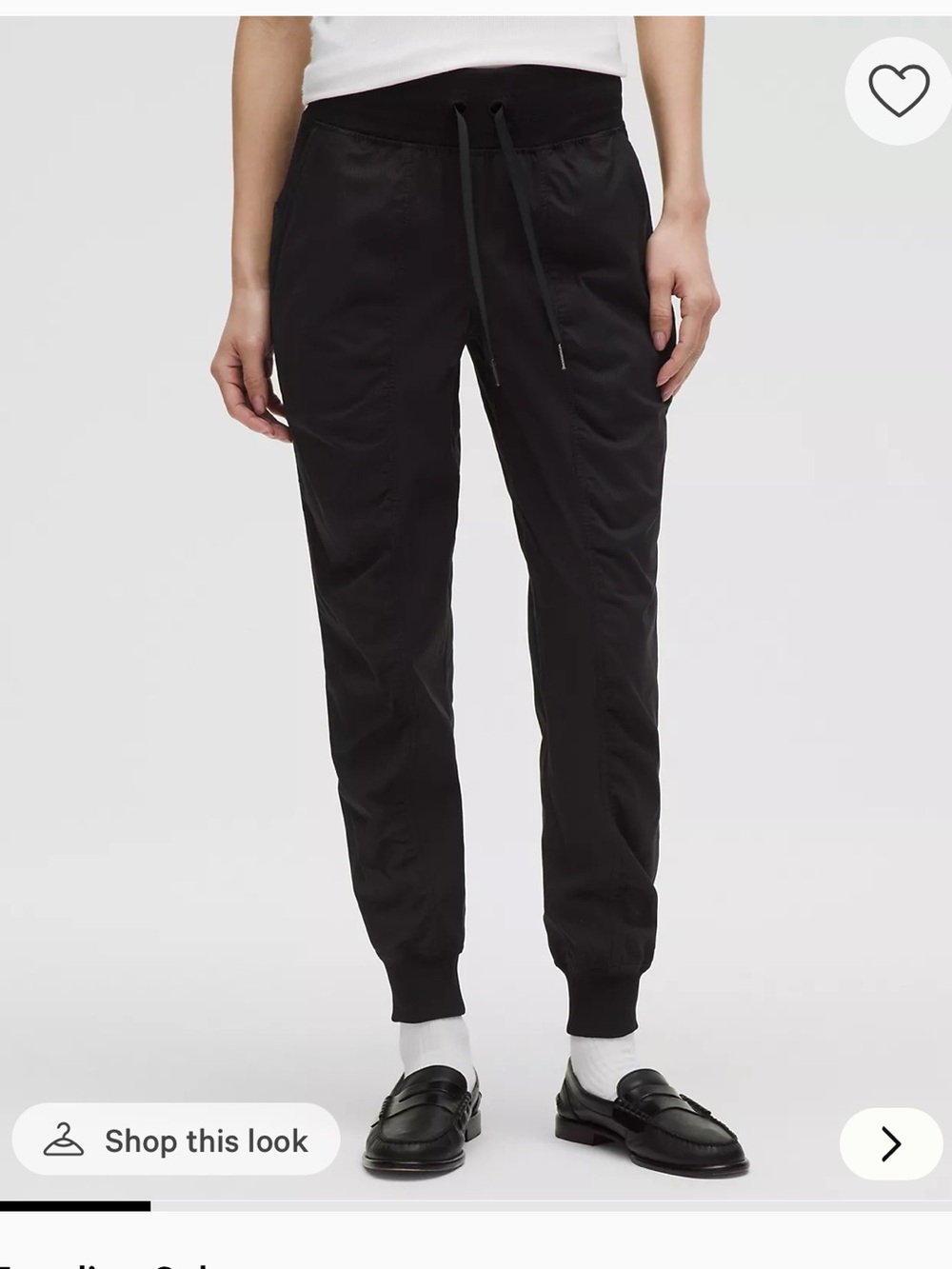 lululemon athletica Black Jogger Pants